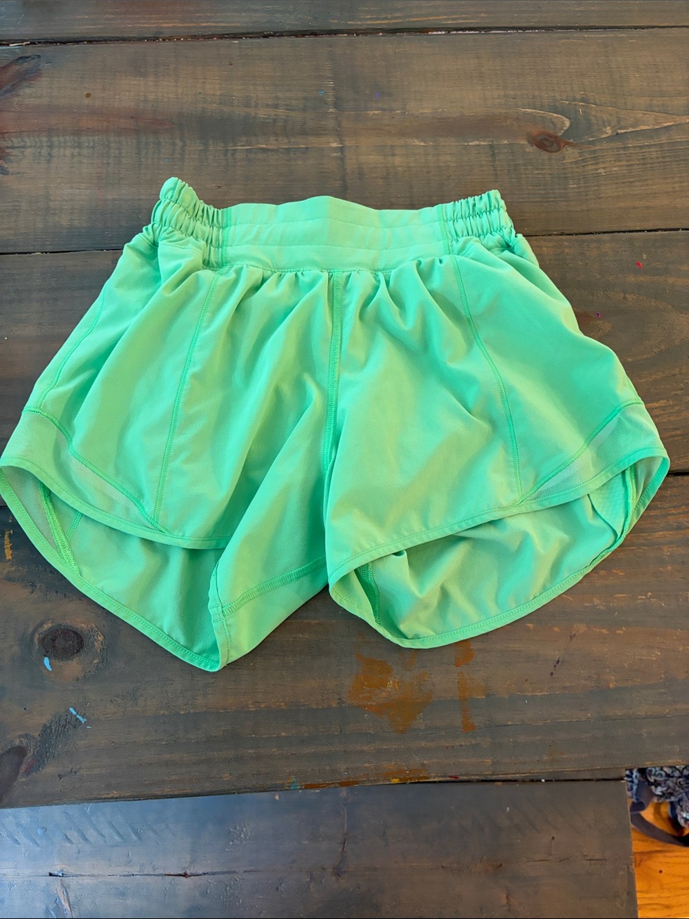 lululemon athletica Mint Green Run Shorts